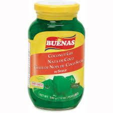 Nata de coco green 340g  Buenas